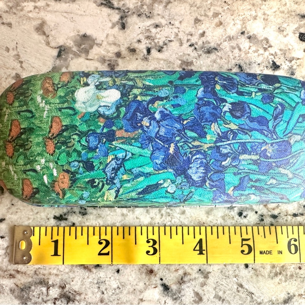 Van Gogh Iris Eyeglasses Case Holder Box Floral Iris Pattern NEW